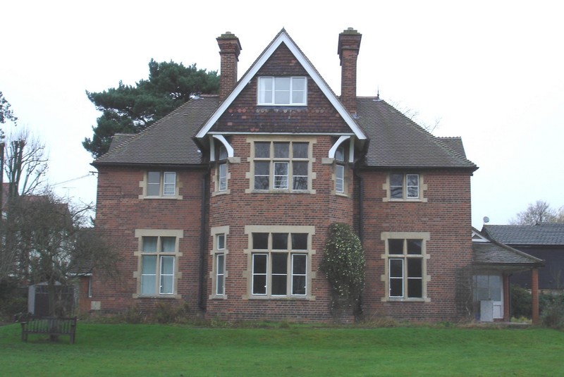 Photograph of the original Vicarage from the south, taken in later years