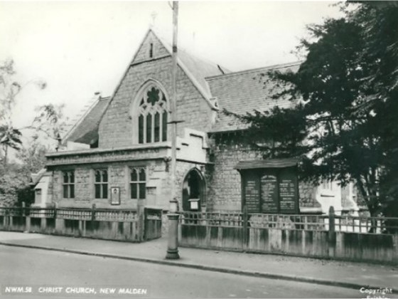 Photo of Christ Church taken following the new noticeboard