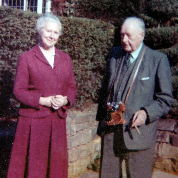 Photo of Marguerite Spiers with her father taken sometime in the 1960s