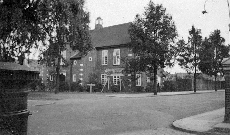 Early photo of the Parish Halls