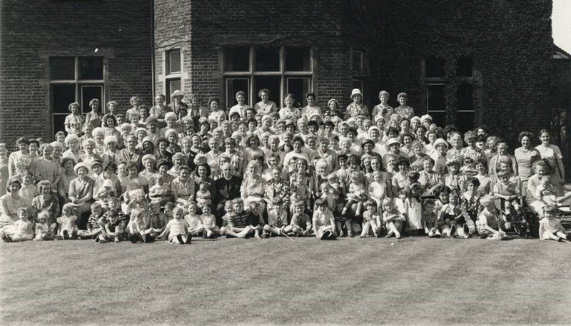 Photo of the Women’s Own Garden Party in 1968 featuring Llewellyn and Irene Roberts