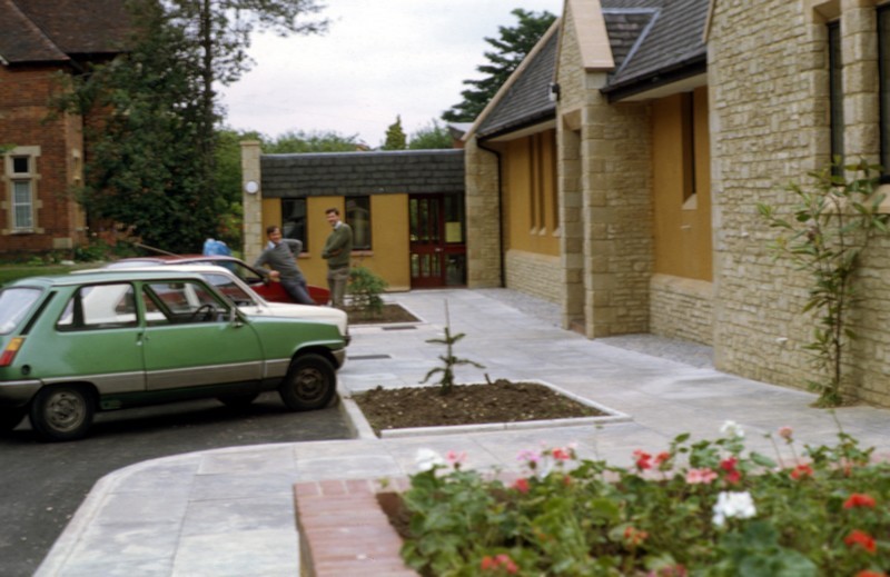 Photo of the newly built car park with Christ Church centre (north-facing) to the right