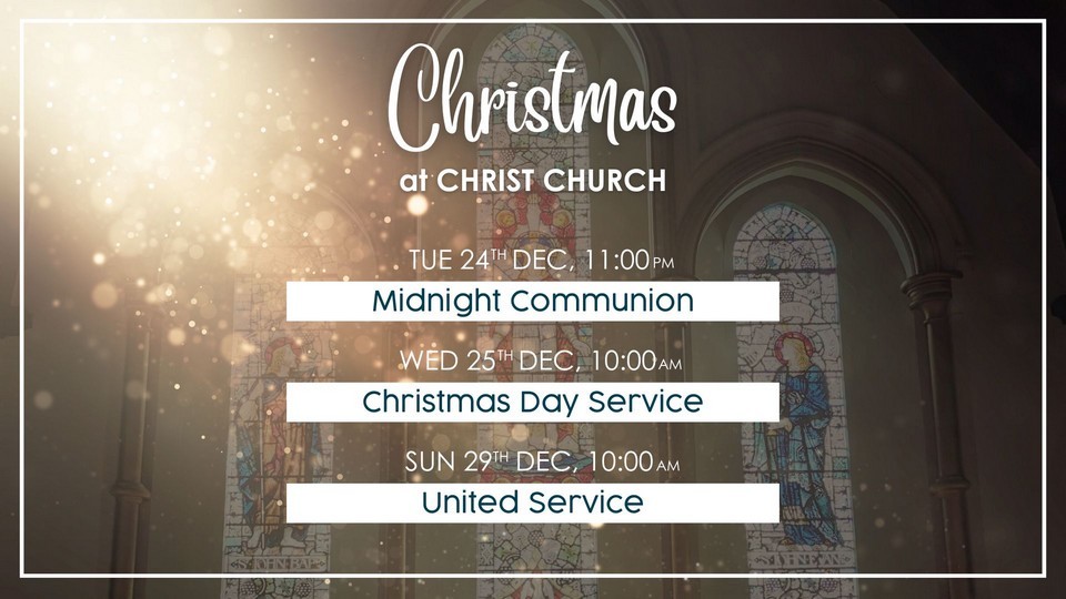 Christmas services at Christ Church