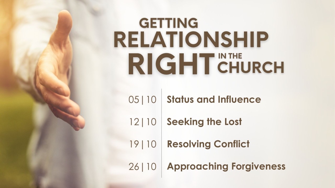 Getting Relationship Right in the Church - a right hand held out belonging to someone robed in white